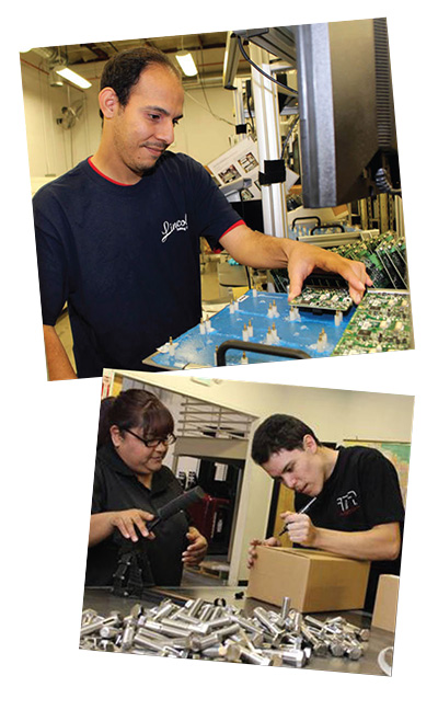 circuit board assembly and packaging bolts